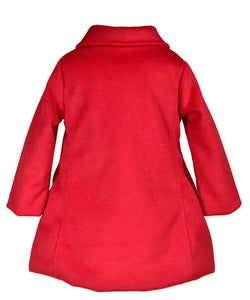 2 Bow Car Coat-Red