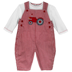 Longall & Shirt Set - Tractor Heart Applique