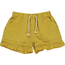 Load image into Gallery viewer, Brynlee Ruffle Shorts in Gold Gauze
