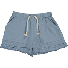 Load image into Gallery viewer, Brynlee Ruffle Shorts in Blue Gauze
