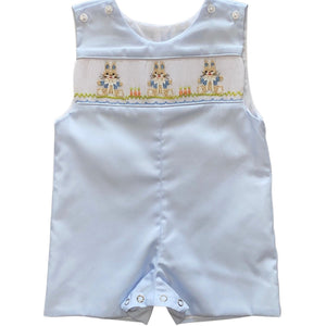 Pete Smocked Shortall- Bunnies