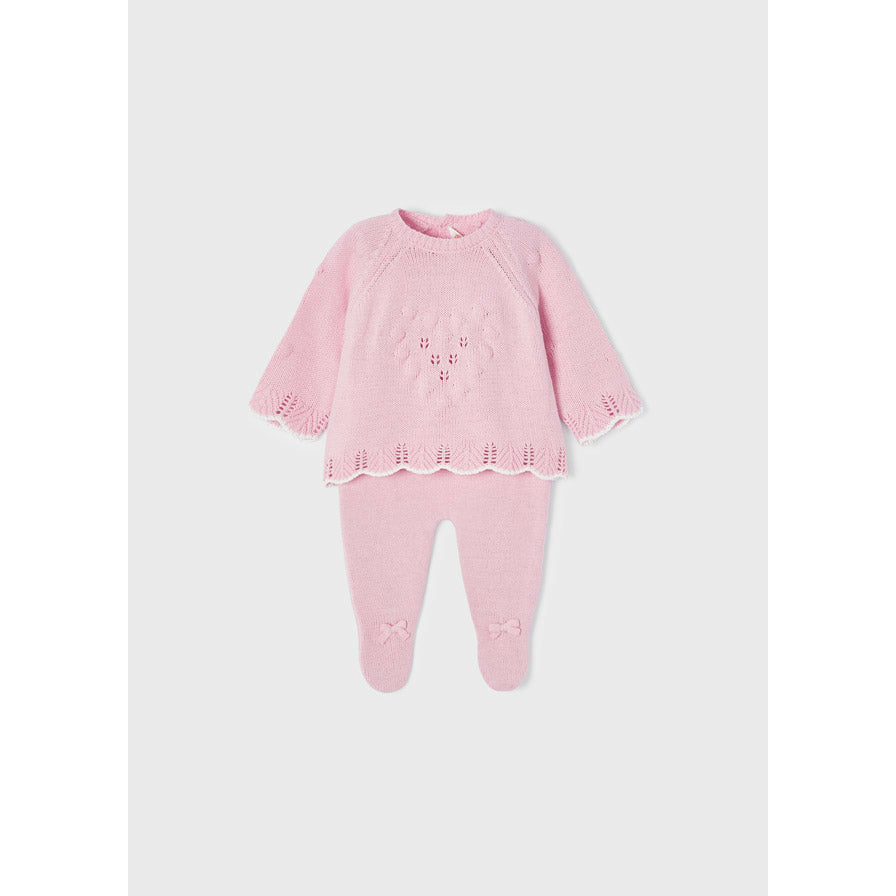 Knit Sweater Set- Pink