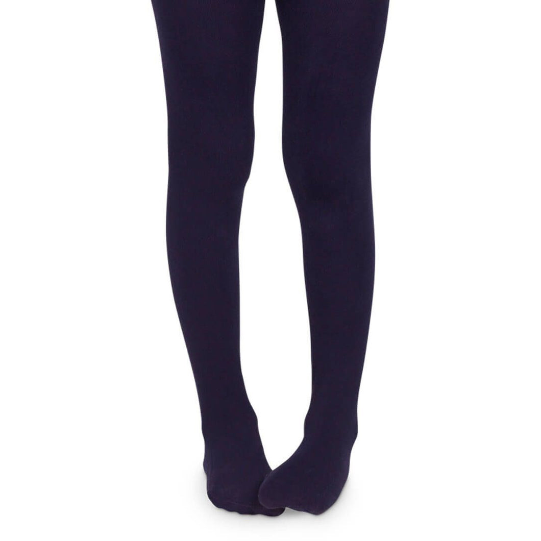 Organic Cotton Tights - Navy