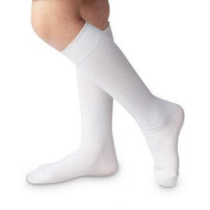 Unisex Nylon Knee High Socks - White