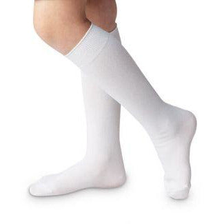 Unisex Nylon Knee High Socks - White