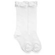 Load image into Gallery viewer, Girls Ruffle Knee Sock - White
