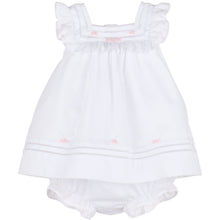 Load image into Gallery viewer, Heirloom Float Dress (w/ Bonnet &amp; Diaper Cover)- White
