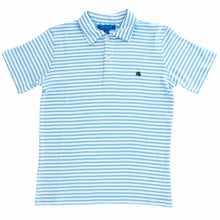 Load image into Gallery viewer, S/S Stripe Polo- Blue/White
