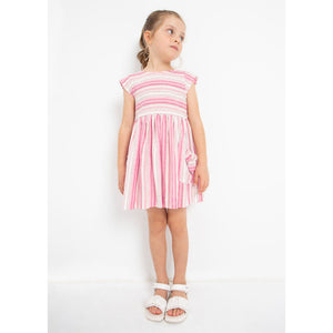 Stripes Dress in Hibiscus