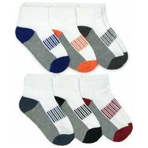 Boys Sporty Half-Cushion Socks - Multi 6pk