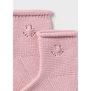 Knit Cardigan & Socks Set - Rosette