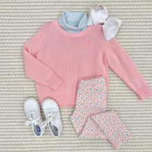 Load image into Gallery viewer, Isabelle’s Sweater- Sandpearl Pink/ Parrot Cay Coral Stork
