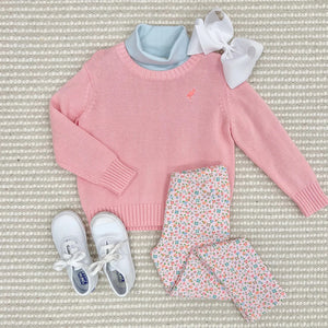 Isabelle’s Sweater- Sandpearl Pink/ Parrot Cay Coral Stork