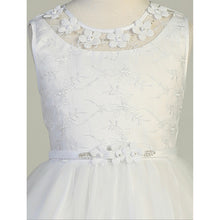 Load image into Gallery viewer, Embroidered Tulle Dress with Flower Appliqués
