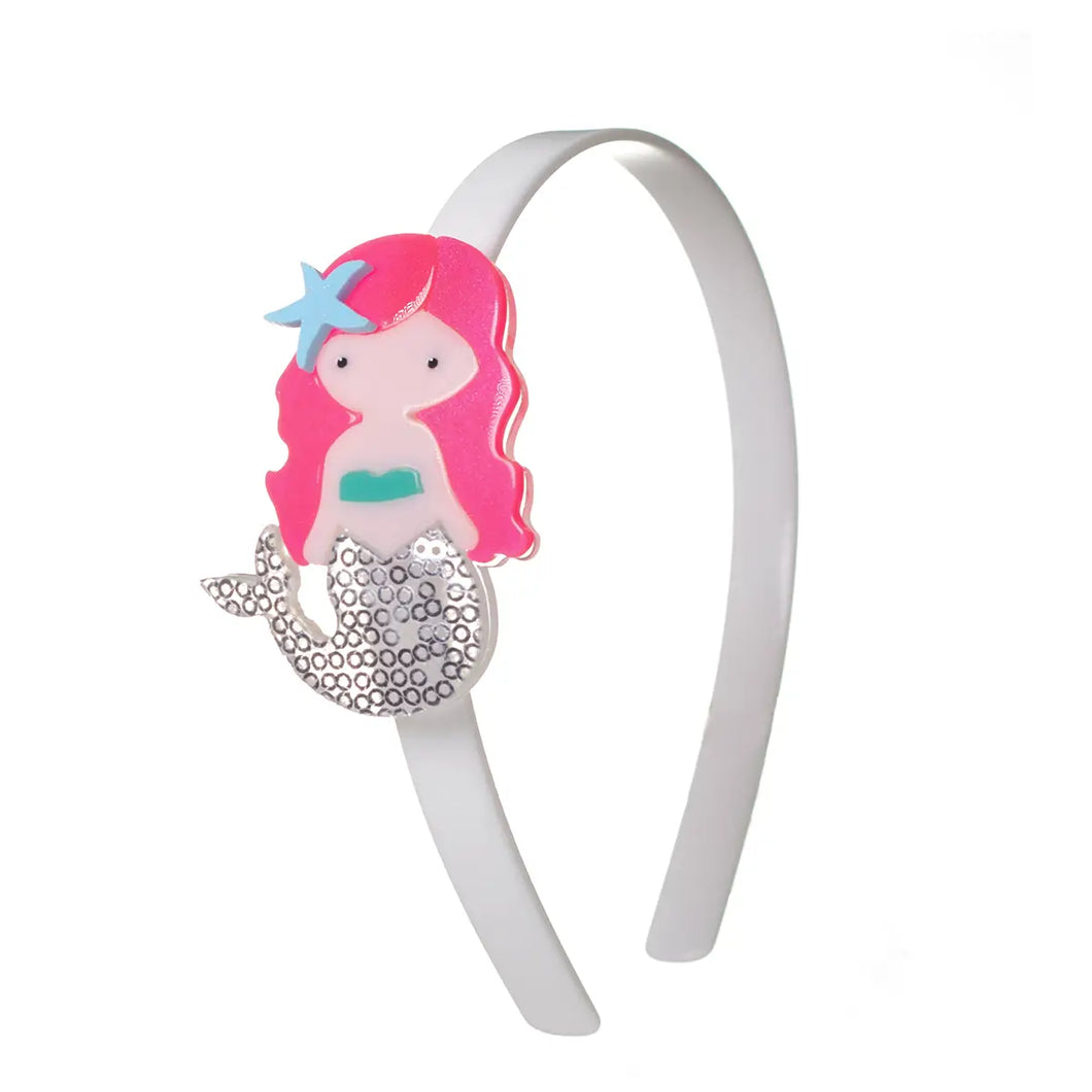 Mermaid Neon Pink Headband