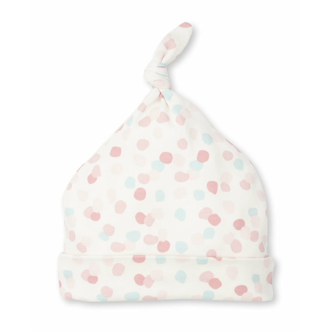 Dabbled Dots Hat-Multi Pink