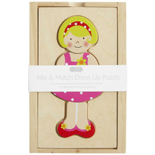 Load image into Gallery viewer, Girl Dress Up Wood Puzzle
