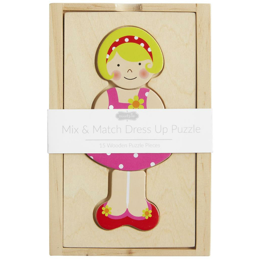 Girl Dress Up Wood Puzzle