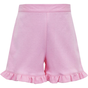 Pink Ruffle Hem Knit Short