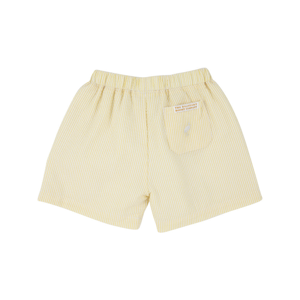 Shelton Shorts Seersucker- Seaside Sunny Yellow/ Worth Ave White