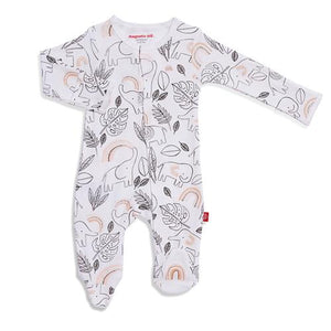 Ellie Go Lucky Cream Organic Cotton Footie