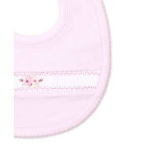 CLB Fall Medley Bib with Hand Smocked-Pink