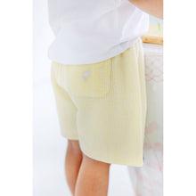 Load image into Gallery viewer, Shelton Shorts Seersucker- Seaside Sunny Yellow/ Worth Ave White
