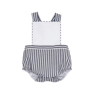 Seabrook Sunsuit- Nantucket Navy Stripe/ Worth Ave White