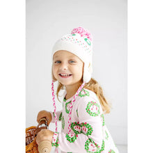 Load image into Gallery viewer, Long Sleeve Polly Play Dress - Deck the Halls w/ Bows &amp; Holly
