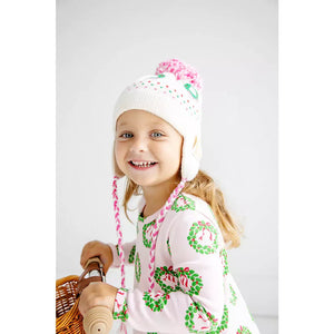 Long Sleeve Polly Play Dress - Deck the Halls w/ Bows & Holly