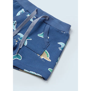 Dino Print Fleece Shorts