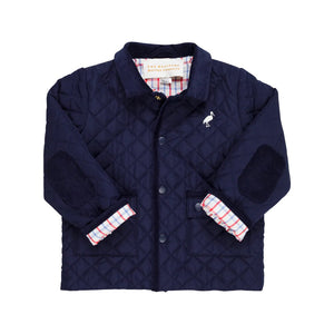 Caldwell Quilted Coat- Nantucket Navy/ Palmetto Pearl