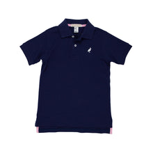 Load image into Gallery viewer, Prim &amp; Proper Polo- Nantucket Navy/ Multicolor Stork
