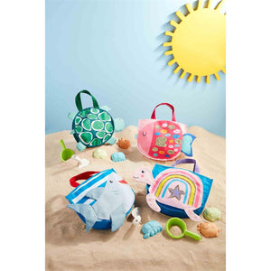 Sequin Fish Beach Tote with Toys