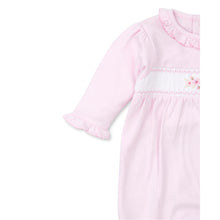 Load image into Gallery viewer, CLB Fall Medley Hand Smocked Footie-Pink
