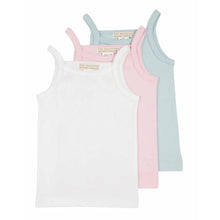 Load image into Gallery viewer, Caroline Camisole Set- Palm Beach Pink/Worth Ave White/Buckhead Blue
