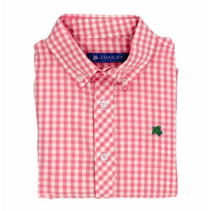 Roscoe Button Down-Pink Check