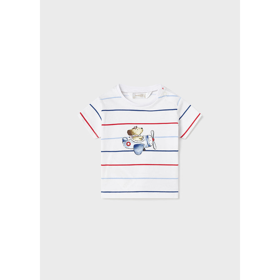 Puppy Pilot Stripe T-Shirt