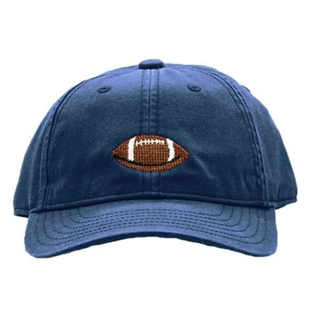 Football on Navy Hat