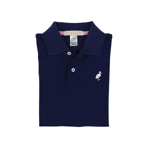 Prim & Proper Polo- Nantucket Navy/ Multicolor Stork