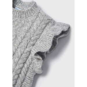 Knitted Sweater Vest - Silver