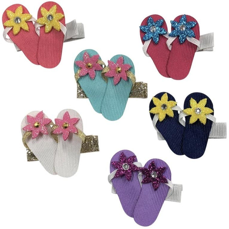 Flip Flops Glitter Hair Clip