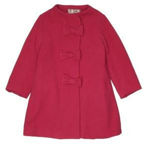 2 Bow Car Coat-Red