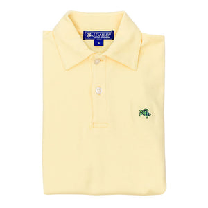 Short Sleeve Henry Polo - Yellow