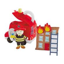 Load image into Gallery viewer, Fire Truck Plush Toy Set
