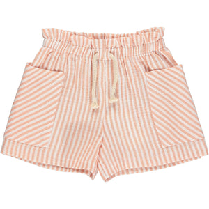 Arwen Shorts- Peach Stripe