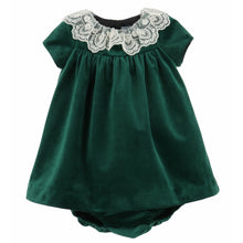 Load image into Gallery viewer, Deluxe Velvet Float Dress - Green

