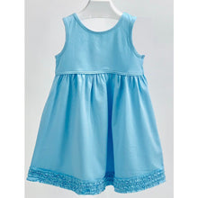 Load image into Gallery viewer, Solid Turquoise Sleeveless Empire Dress
