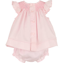 Load image into Gallery viewer, Classic Smock Bishop Dress (w/ Bonnet &amp; Diaper Cover)- Pink
