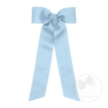Load image into Gallery viewer, Scalloped Edge Grosgrain Bowtie with Streamer Tails
